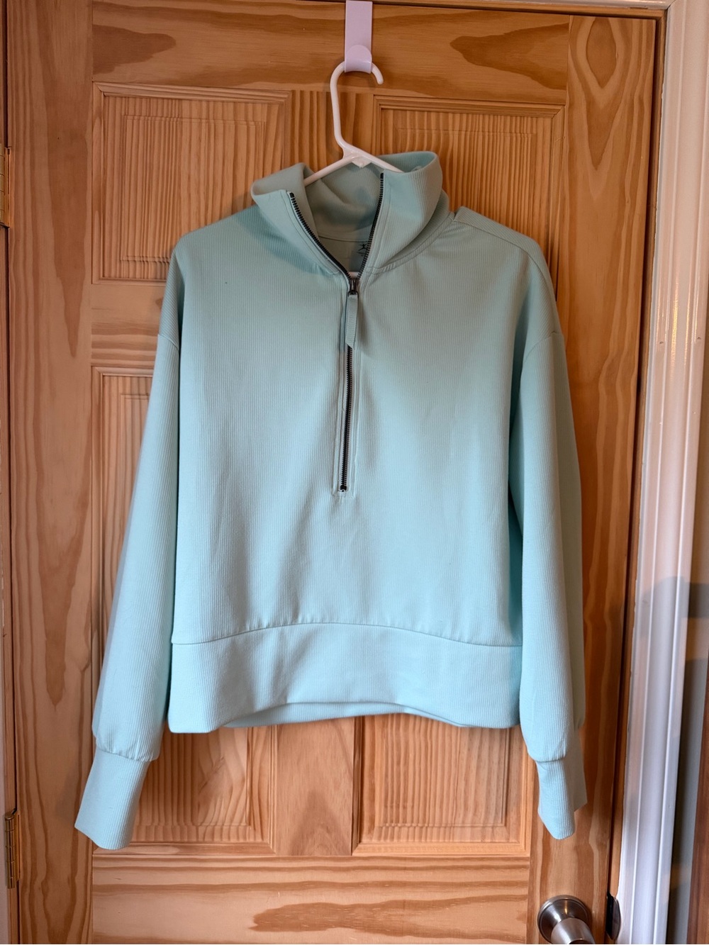 Danskin Mint Green Half-Zip Turtleneck Pullover
